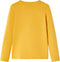 vidaXL-Kindershirt-met-lange-mouwen-en-woorden-in-3D-128-donkerokerkleurig