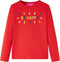 vidaXL-Kindershirt-met-lange-mouwen-en-woorden-in-3D-128-rood