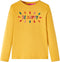 vidaXL-Kindershirt-met-lange-mouwen-en-woorden-in-3D-92-donkerokerkleurig