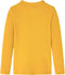 vidaXL-Kindershirt-met-lange-mouwen-geribd-104-donker-okerkleurig