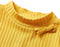 vidaXL-Kindershirt-met-lange-mouwen-geribd-140-donker-okerkleurig