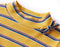 vidaXL-Kindershirt-met-lange-mouwen-gestreept-128-okerkleurig