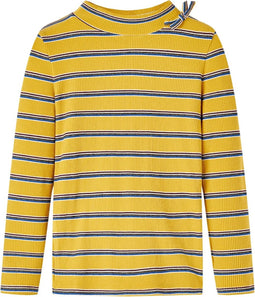 vidaXL-Kindershirt-met-lange-mouwen-gestreept-92-okerkleurig