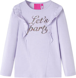 vidaXL-Kindershirt-met-lange-mouwen-glitterprint-128-lichtlila