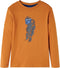 vidaXL-Kindershirt-met-lange-mouwen-gorillaprint-104-donkerokerkleurig