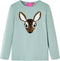 vidaXL-Kindershirt-met-lange-mouwen-hert-van-pailletten-104-middelmintkleurig