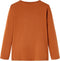 vidaXL-Kindershirt-met-lange-mouwen-ijsjesprint-128-cognackleurig