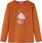 vidaXL-Kindershirt-met-lange-mouwen-ijsjesprint-92-cognackleurig