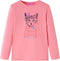 vidaXL-Kindershirt-met-lange-mouwen-kattenprint-128-roze