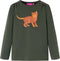 vidaXL-Kindershirt-met-lange-mouwen-kattenprint-140-kakikleurig