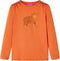 vidaXL-Kindershirt-met-lange-mouwen-kattenprint-92-oranjebruin