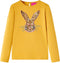 vidaXL-Kindershirt-met-lange-mouwen-konijnenprint-116-okerkleurig