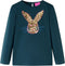 vidaXL-Kindershirt-met-lange-mouwen-konijnenprint-128-donkergroen