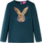 vidaXL-Kindershirt-met-lange-mouwen-konijnenprint-140-donkergroen