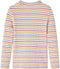 vidaXL-Kindershirt-met-lange-mouwen-lage-col-104-gestreept-ecru