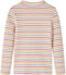 vidaXL-Kindershirt-met-lange-mouwen-lage-col-92-gestreept-ecru