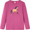 vidaXL-Kindershirt-met-lange-mouwen-paardenprint-140-frambooskleurig