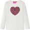 vidaXL-Kindershirt-met-lange-mouwen-pailletten-hart-116-ecru