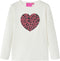 vidaXL-Kindershirt-met-lange-mouwen-pailletten-hart-140-ecru
