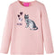 vidaXL-Kindershirt-met-lange-mouwen-pailletten-kat-92-lichtroze