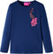 vidaXL-Kindershirt-met-lange-mouwen-pauw-116-marineblauw
