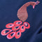 vidaXL-Kindershirt-met-lange-mouwen-pauw-116-marineblauw