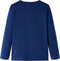 vidaXL-Kindershirt-met-lange-mouwen-pauw-116-marineblauw