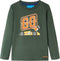vidaXL-Kindershirt-met-lange-mouwen-racewagenprint-92-donkergroen