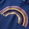 vidaXL-Kindershirt-met-lange-mouwen-regenboogprint-104-marineblauw