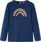 vidaXL-Kindershirt-met-lange-mouwen-regenboogprint-92-marineblauw