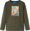 vidaXL-Kindershirt-met-lange-mouwen-skateboardprint-140-kakikleurig