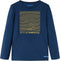 vidaXL-Kindershirt-met-lange-mouwen-snowboardprint-140-marineblauw