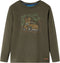 vidaXL-Kindershirt-met-lange-mouwen-terreinwagenprint-104-kakikleurig