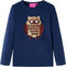 vidaXL-Kindershirt-met-lange-mouwen-uil-van-pailletten-116-marineblauw