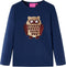 vidaXL-Kindershirt-met-lange-mouwen-uil-van-pailletten-92-marineblauw
