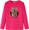 vidaXL-Kindershirt-met-lange-mouwen-uilenprint-116-felroze