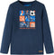 vidaXL-Kindershirt-met-lange-mouwen-voetbalprint-104-gemêleerd-marineblauw