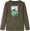 vidaXL-Kindershirt-met-lange-mouwen-voetbalspelerprint-104-kakikleurig