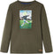 vidaXL-Kindershirt-met-lange-mouwen-voetbalspelerprint-128-kakikleurig