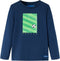 vidaXL-Kindershirt-met-lange-mouwen-voetbalveldprint-104-marineblauw