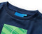 vidaXL-Kindershirt-met-lange-mouwen-voetbalveldprint-104-marineblauw