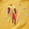 vidaXL-Kindershirt-met-lange-mouwen-vogelprint-104-donker-okerkleurig