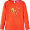 vidaXL-Kindershirt-met-lange-mouwen-vogelprint-104-donkeroranje
