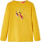 vidaXL-Kindershirt-met-lange-mouwen-vogelprint-128-donker-okerkleurig