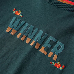 vidaXL-Kindershirt-met-lange-mouwen-winner-print-116-donkergroen