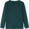 vidaXL-Kindershirt-met-lange-mouwen-winner-print-140-donkergroen