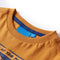 vidaXL-Kindershirt-met-lange-mouwen-wolvenprint-128-donkerokerkleurig