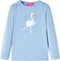 vidaXL-Kindershirt-met-lange-mouwen-zwanenprint-116-lichtblauw