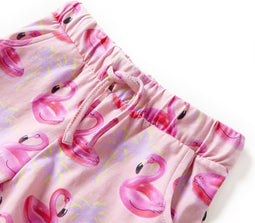 vidaXL-Kindershorts-met-trekkoord-128-lichtroze