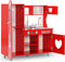 vidaXL Kinderspeelkeuken 84x31x89 cm MDF rood